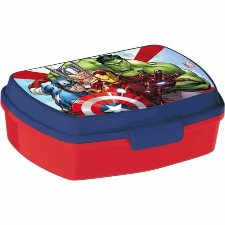 Võileivakarp The Avengers Infinity Sinine Plastmass Punane (17 x 5.6 x 13.3 cm)